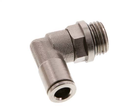 6mm x G1/4'' Codo 90deg Racor con rosca macho Latón NBR Giratorio [2 Piezas]