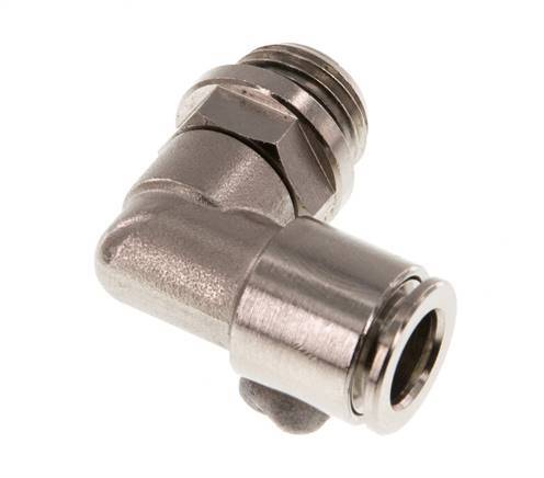 Codo de 90 grados 8mm x G1/4'' con rosca macho latón NBR giratorio [2 piezas]