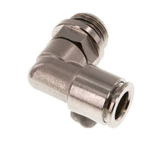 Codo de 90 grados 8mm x G1/4'' con rosca macho latón NBR giratorio [2 piezas]