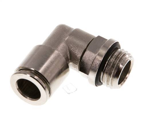 Codo de 90 grados 8mm x G1/4'' con rosca macho latón NBR giratorio [2 piezas]