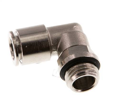 Codo de 90 grados 8mm x G1/4'' con rosca macho latón NBR giratorio [2 piezas]