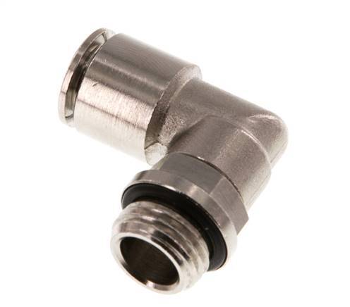 Codo de 90 grados 8mm x G1/4'' con rosca macho latón NBR giratorio [2 piezas]