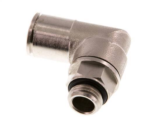 Codo de 90 grados 12mm x G1/4'' con rosca macho Latón NBR Giratorio