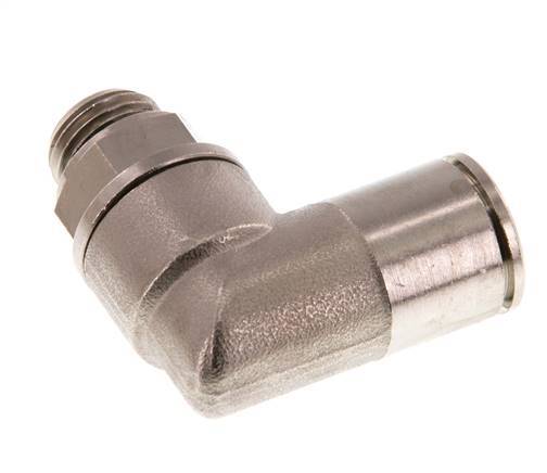 Codo de 90 grados 12mm x G1/4'' con rosca macho Latón NBR Giratorio