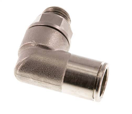 Codo de 90 grados 12mm x G1/4'' con rosca macho Latón NBR Giratorio