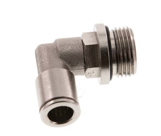 Codo de 90 grados 8mm x G3/8'' con rosca macho latón NBR giratorio [2 piezas]