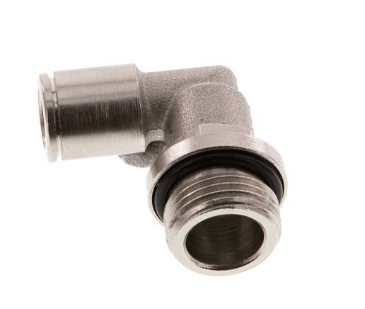 Codo de 90 grados 8mm x G3/8'' con rosca macho latón NBR giratorio [2 piezas]
