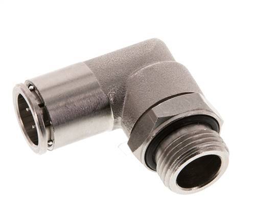 Codo de 90 grados 12mm x G3/8'' con rosca macho Latón NBR Giratorio