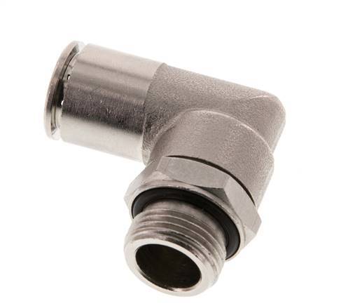 Codo de 90 grados 12mm x G3/8'' con rosca macho Latón NBR Giratorio