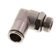 Codo de 90 grados 12mm x G3/8'' con rosca macho Latón NBR Giratorio