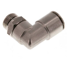 Codo de 90 grados 14mm x G3/8'' con rosca macho Latón NBR Giratorio