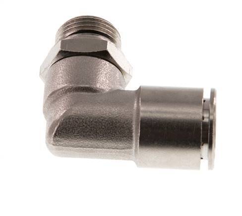 Codo de 90 grados 14mm x G3/8'' con rosca macho Latón NBR Giratorio