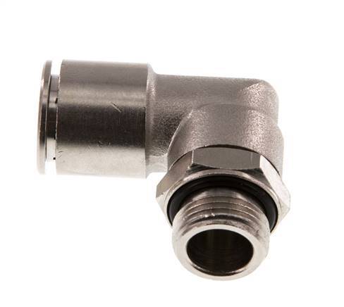 Codo de 90 grados 14mm x G3/8'' con rosca macho Latón NBR Giratorio