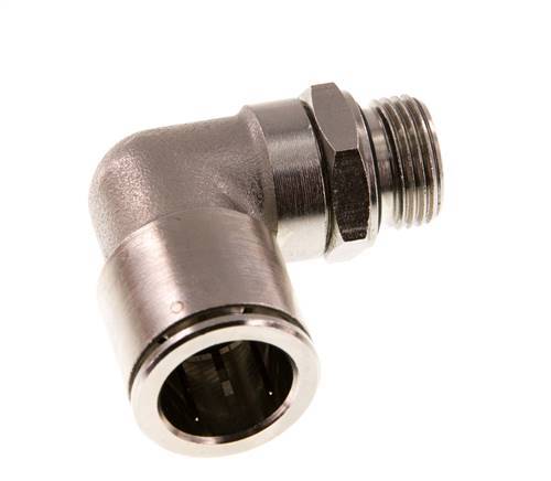 Racor de 16mm x G3/8'' 90deg con rosca macho Latón NBR Giratorio