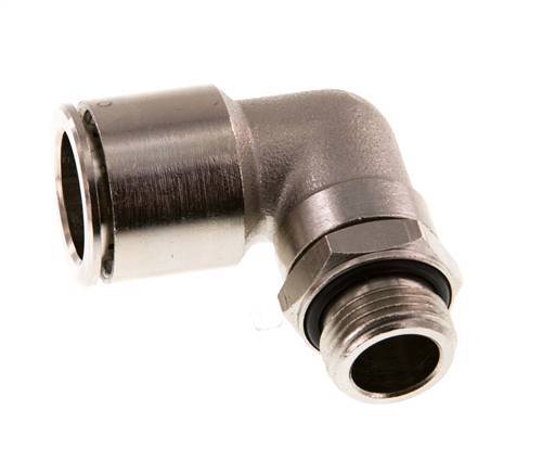 Racor de 16mm x G3/8'' 90deg con rosca macho Latón NBR Giratorio