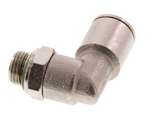 Codo de 90 grados de 8mm x G1/8'' con rosca macho de latón FKM giratorio [2 piezas]