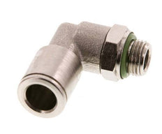 Codo de 90 grados de 8mm x G1/8'' con rosca macho de latón FKM giratorio [2 piezas]