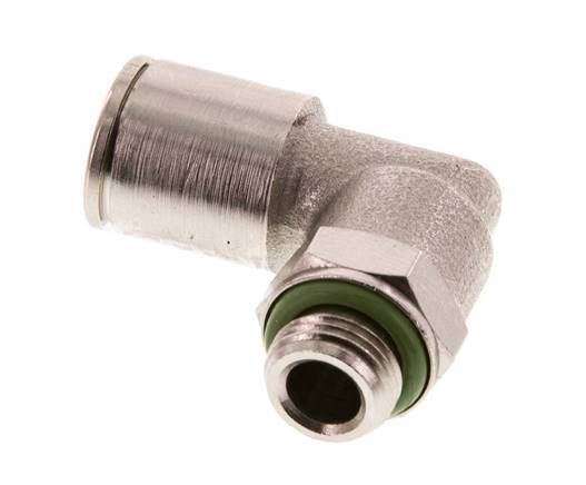 Codo de 90 grados de 8mm x G1/8'' con rosca macho de latón FKM giratorio [2 piezas]