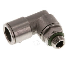 Codo de 90 grados 10mm x G1/8'' con rosca macho Latón FKM Giratorio