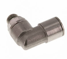 Codo de 90 grados 10mm x G1/8'' con rosca macho Latón FKM Giratorio