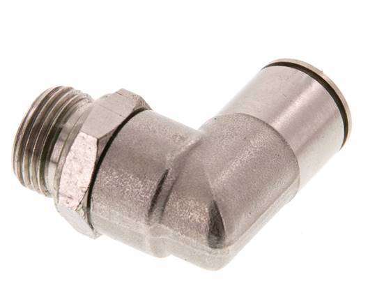 Codo de 90 grados 12mm x G3/8'' con rosca macho Latón FKM Giratorio