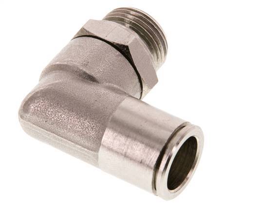 Codo de 90 grados 12mm x G3/8'' con rosca macho Latón FKM Giratorio
