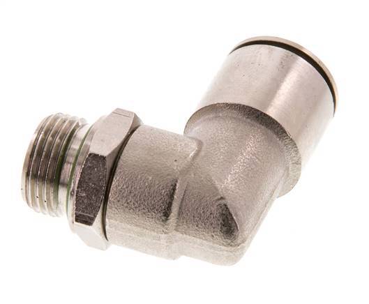 Codo de 90 grados 14mm x G3/8'' con rosca macho Latón FKM Giratorio
