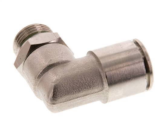Codo de 90 grados 14mm x G3/8'' con rosca macho Latón FKM Giratorio