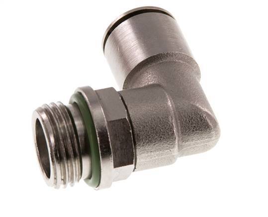 Codo de 90 grados 14mm x G1/2'' con rosca macho Latón FKM Giratorio