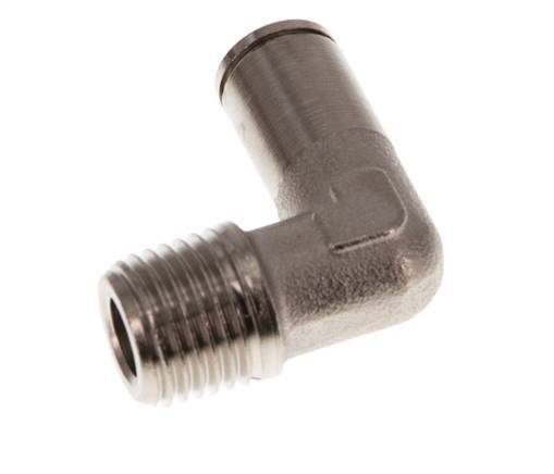 Codo de 6mm x R1/4'' de 90 grados con rosca macho de latón NBR [2 piezas]