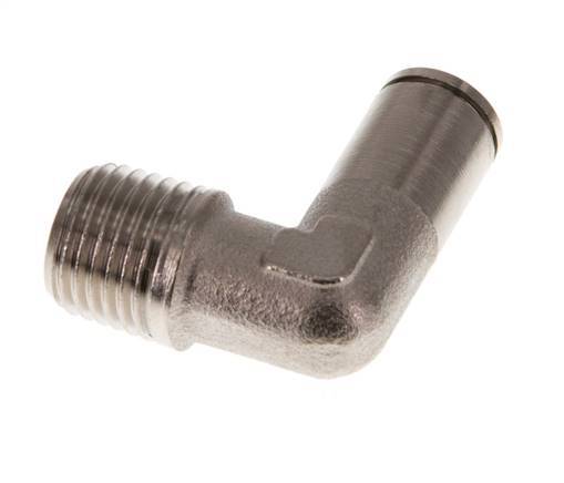 Codo de 6mm x R1/4'' de 90 grados con rosca macho de latón NBR [2 piezas]