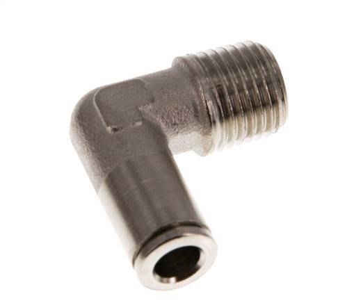 Codo de 6mm x R1/4'' de 90 grados con rosca macho de latón NBR [2 piezas]