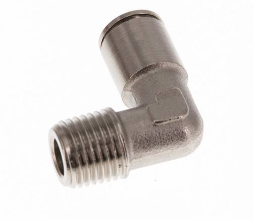 Codo de 90 grados de 8mm x R1/4'' con rosca macho de latón NBR [2 piezas]