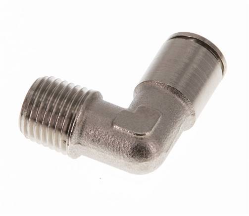 Codo de 90 grados de 8mm x R1/4'' con rosca macho de latón NBR [2 piezas]