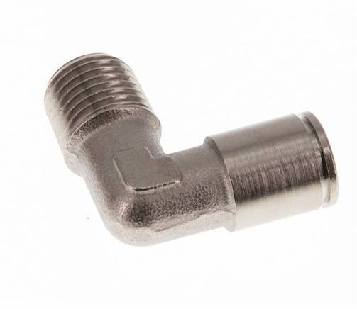 Codo de 90 grados de 8mm x R1/4'' con rosca macho de latón NBR [2 piezas]