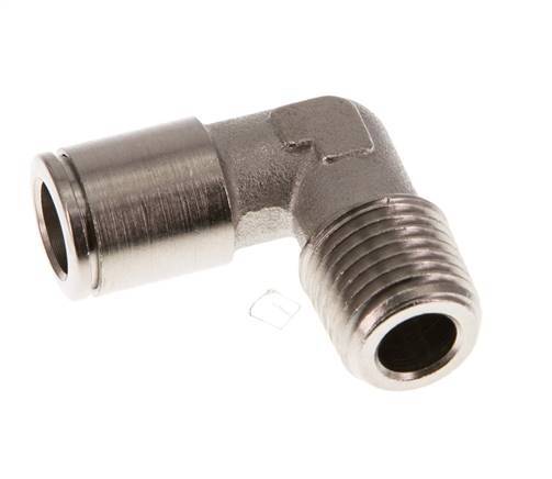 Codo de 90 grados de 8mm x R1/4'' con rosca macho de latón NBR [2 piezas]