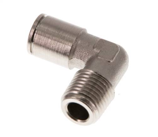 Codo de 90 grados de 8mm x R1/4'' con rosca macho de latón NBR [2 piezas]