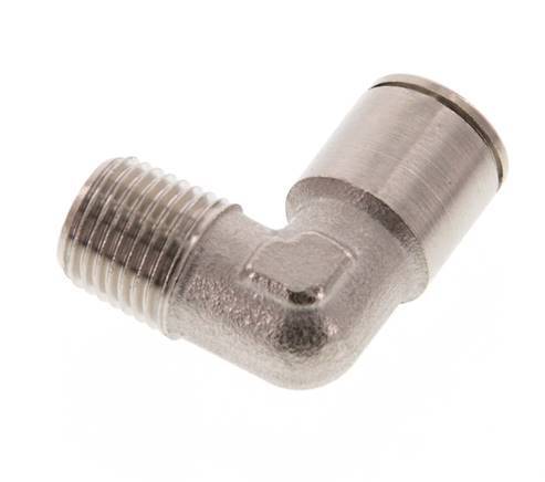 Codo de 90 grados de 10mm x R1/4'' con rosca macho de latón NBR [2 piezas]