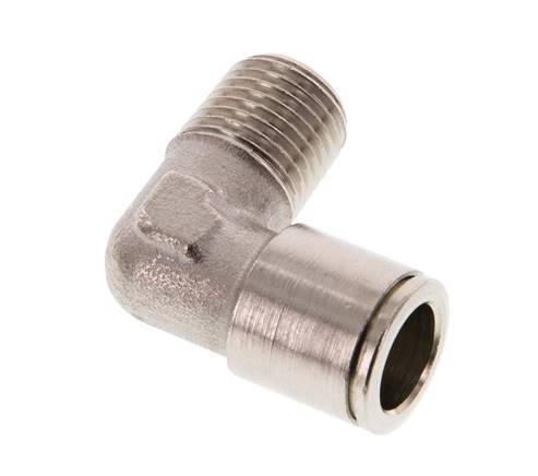 Codo de 90 grados de 10mm x R1/4'' con rosca macho de latón NBR [2 piezas]