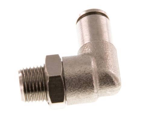 Codo de 90 grados 4mm x R1/8'' con rosca macho latón NBR giratorio [2 piezas]