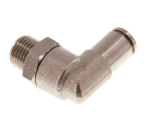 Codo de 90 grados 4mm x R1/8'' con rosca macho latón NBR giratorio [2 piezas]
