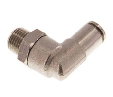 Codo de 90 grados 4mm x R1/8'' con rosca macho latón NBR giratorio [2 piezas]