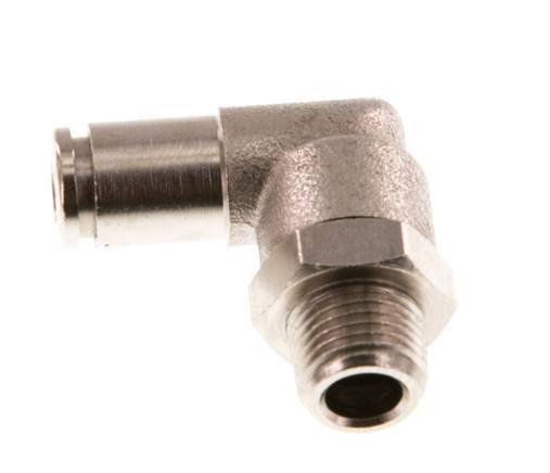 Codo de 90 grados 4mm x R1/8'' con rosca macho latón NBR giratorio [2 piezas]