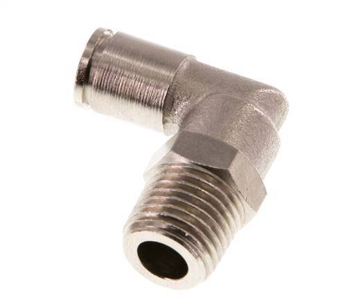 Codo de 90 grados 6mm x R1/4'' con rosca macho latón NBR giratorio [2 piezas]
