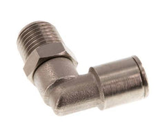 Codo de 90 grados 8mm x R1/4'' con rosca macho latón NBR giratorio [2 piezas]