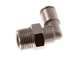 Racor de 8mm x R3/8'' 90deg con rosca macho Latón NBR Giratorio
