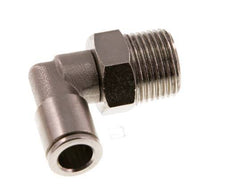Racor de 8mm x R3/8'' 90deg con rosca macho Latón NBR Giratorio
