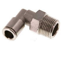 Racor de 8mm x R3/8'' 90deg con rosca macho Latón NBR Giratorio