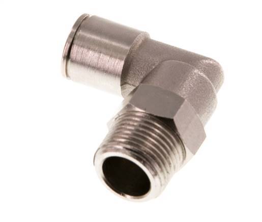 Codo de 90 grados 10mm x R3/8'' con rosca macho Latón NBR Giratorio