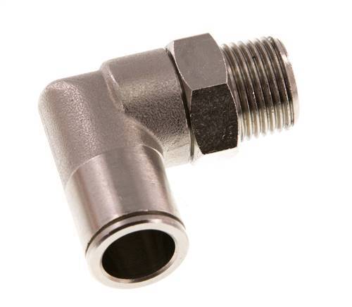 Codo de 90 grados 12mm x R3/8'' con rosca macho Latón NBR Giratorio